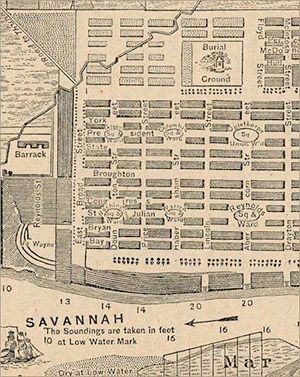 Savannah Historical Map